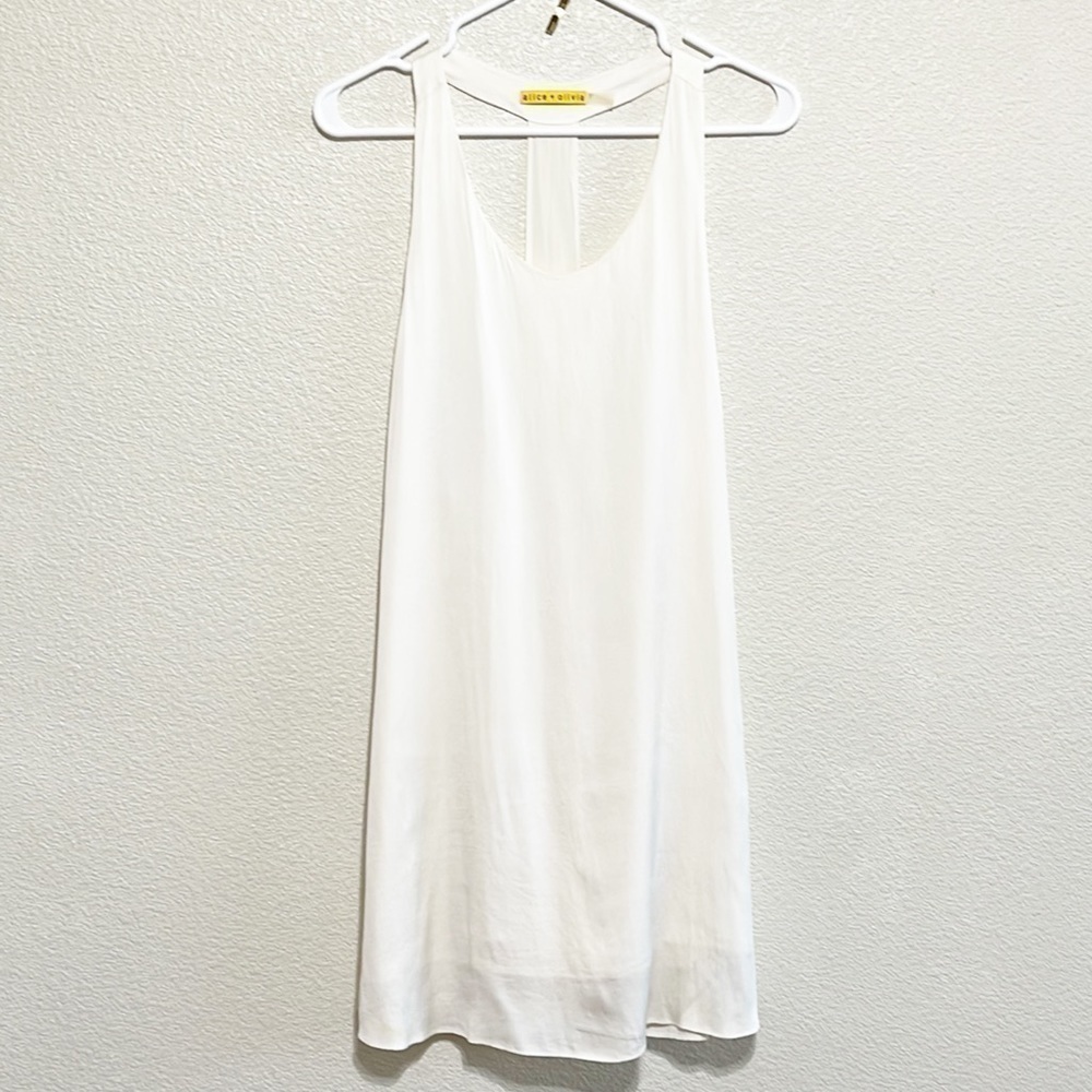 Alice + Olivia Woman Sleeveless Silk Tank Top Shirt Size M